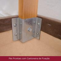 Conjunto 2 Cadeiras Estofadas Com Pés Em Madeira Nina Henn Nature Com Marrom Amêndoa - 3