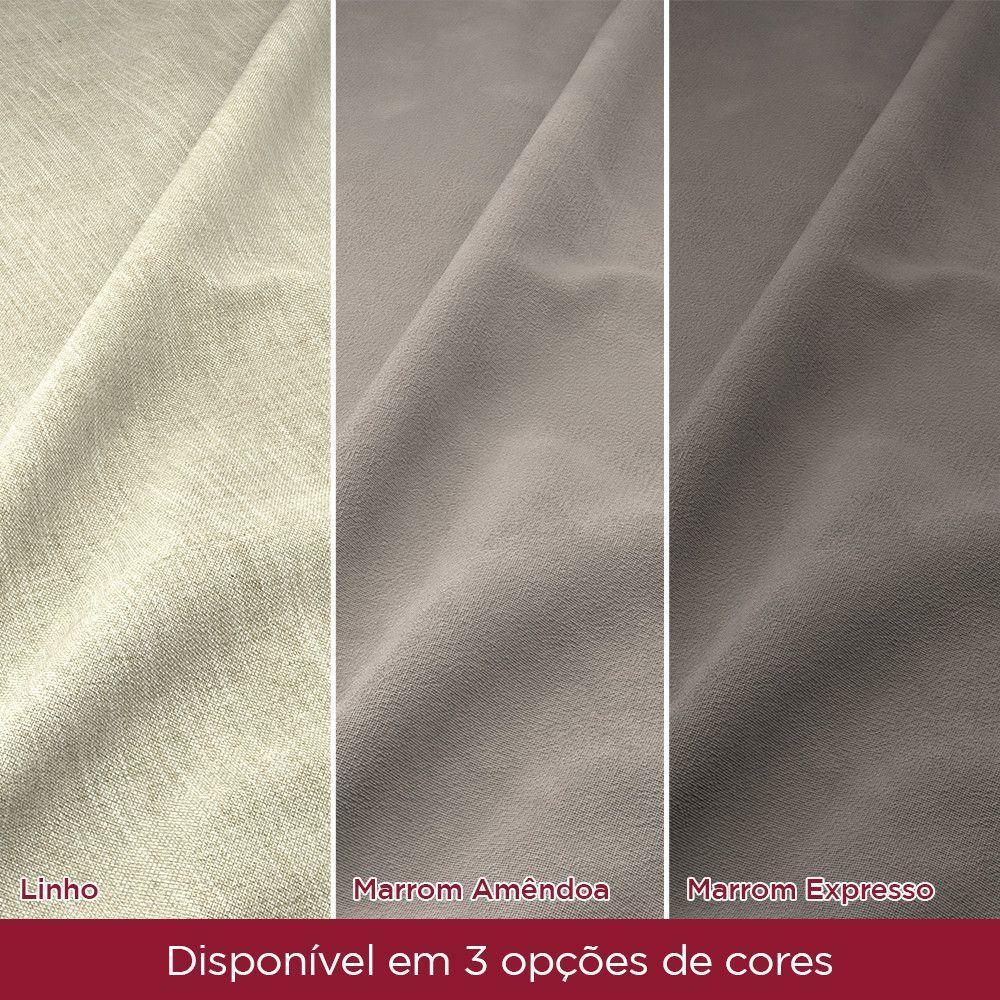 Conjunto 2 Cadeiras Estofadas Com Pés Em Madeira Nina Henn Nature Com Linho - 6