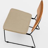 Kit 02 Cadeiras L02 Couríssimo Whisky Linho Bege Escuro - 3