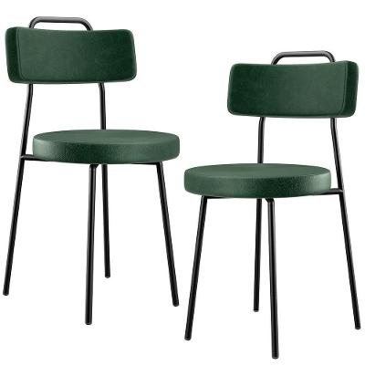 Kit 02 Cadeiras Barcelona F01 Couríssimo Verde Musgo