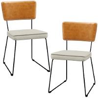 Kit 02 Cadeiras L02 Couríssimo Whisky Linho Champagne - 1