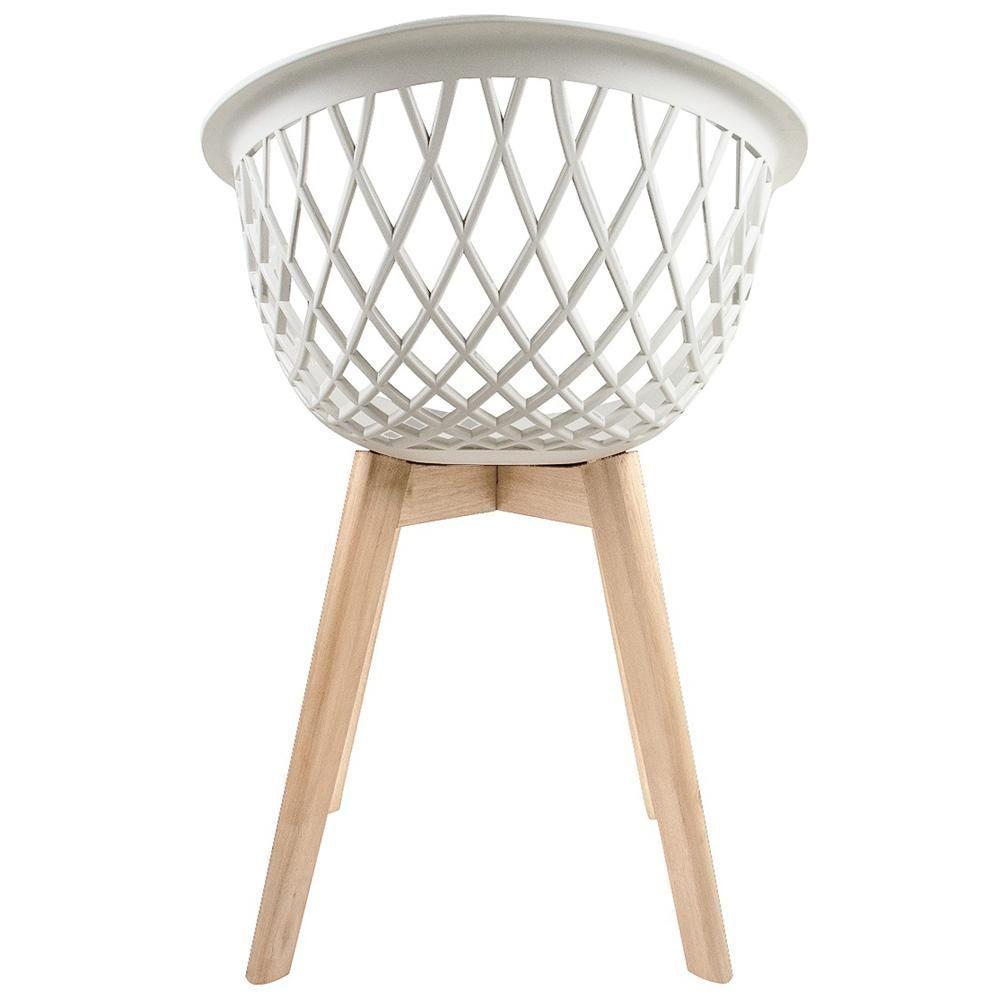 Kit 02 Cadeiras De Jantar Madri E01 Branco - 2