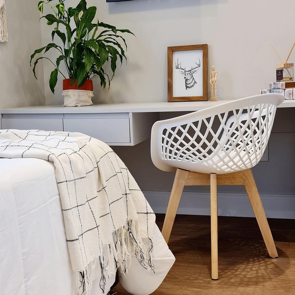 Kit 02 Cadeiras De Jantar Madri E01 Branco - 8