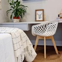 Kit 02 Cadeiras De Jantar Madri E01 Branco - 8