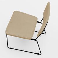 Kit 02 Cadeiras Base Em Aço Allana L02 Bege Escuro - 2