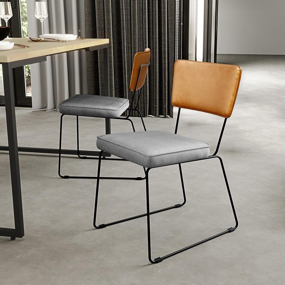 Kit 04 Cadeiras Couríssimo Whisky Linho Cinza - 9