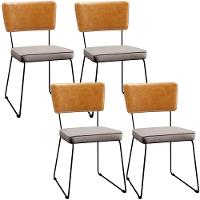 Kit 04 Cadeiras Couríssimo Whisky Linho Bege - 1