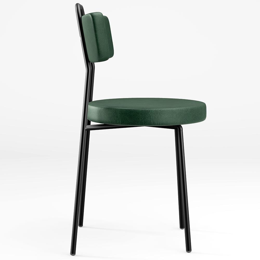 Kit 04 Cadeiras Barcelona F01 Couríssimo Verde Musgo - 3