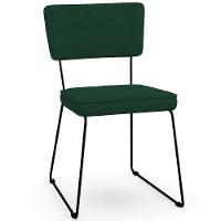 Kit 04 Cadeiras De Jantar Allana L02 Suede Verde Musgo - 8