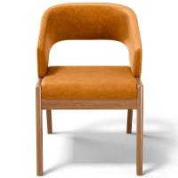 Cadeira De Jantar E Estar Living Estofada Lince L02 Couríssimo Whisky - Lyam Decor - 7