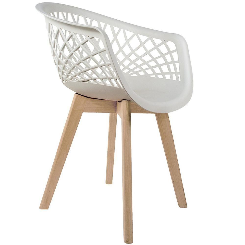 Kit 04 Cadeiras De Jantar Madri E01 Branco - 7