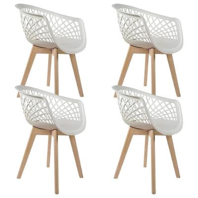 Kit 04 Cadeiras De Jantar Madri E01 Branco