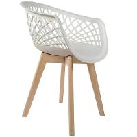 Kit 04 Cadeiras De Jantar Madri E01 Branco - 7