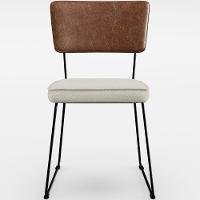 Kit 02 Cadeiras L02 Couríssimo Marrom Linho Champagne - 8