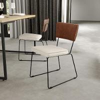 Kit 02 Cadeiras L02 Couríssimo Marrom Linho Champagne - 15