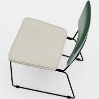 Kit 04 Cadeiras L02 Facto Verde Musgo Linho Champagne - 3