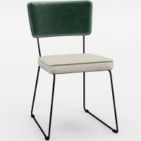 Kit 04 Cadeiras L02 Facto Verde Musgo Linho Champagne - 8