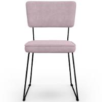 Kit 04 Cadeiras De Jantar Allana L02 Suede Rosê - 5