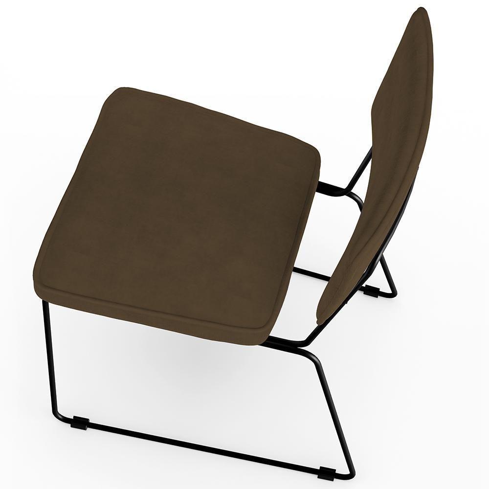 Kit 04 Cadeiras De Jantar Allana L02 Suede Marrom - 3