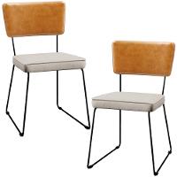 Kit 02 Cadeiras Couríssimo Whisky Linho Cru - 1