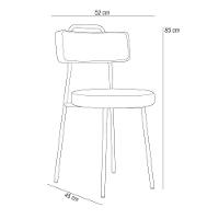 Kit 06 Cadeiras Barcelona F01 Couríssimo Verde Musgo - 5