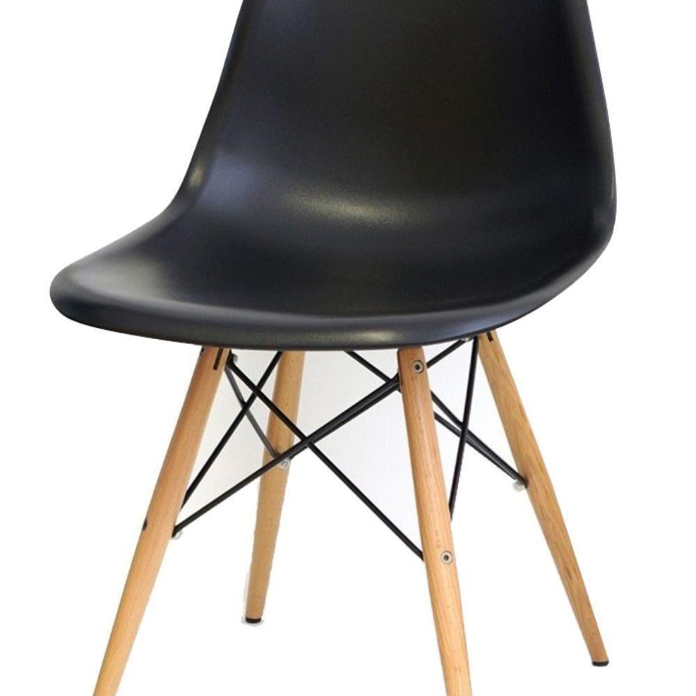 Kit 04 Cadeiras Eiffel Charles Eames F03 Preto - 4