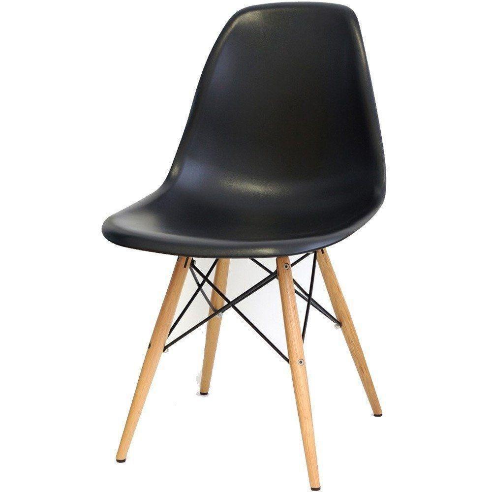 Kit 04 Cadeiras Eiffel Charles Eames F03 Preto - 5