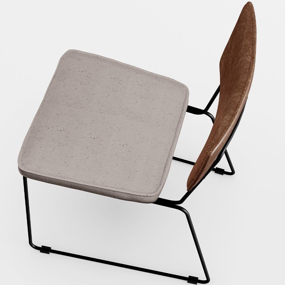 Kit 04 Cadeiras Couríssimo Marrom Linho Bege - 3