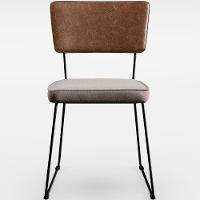 Kit 04 Cadeiras Couríssimo Marrom Linho Bege - 5