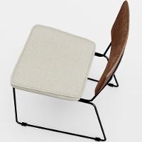 Kit 04 Cadeiras L02 Couríssimo Marrom Linho Champagne - 5