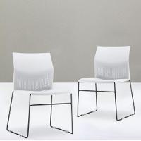 Kit 04 Cadeiras Empilhável Connect F02 Branco - 5