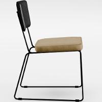 Kit 04 Cadeiras L02 Couríssimo Preto Linho Bege Escuro