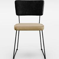 Kit 04 Cadeiras L02 Couríssimo Preto Linho Bege Escuro - 5