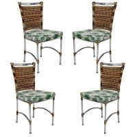 4 Cadeiras Em Alumínio E Fibra Sintética Jk Cozinha Edícula Cappuccino E Trancoso - 2