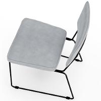 Kit 04 Cadeiras De Jantar Allana L02 Suede Cinza - 3