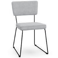 Kit 04 Cadeiras De Jantar Allana L02 Suede Cinza - 1