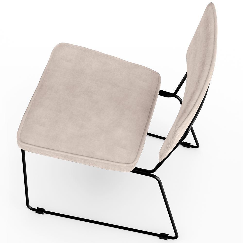 Kit 06 Cadeiras Allana L02 Suede Bege - 3