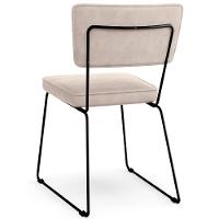 Kit 06 Cadeiras Allana L02 Suede Bege - 2