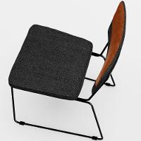 Kit 04 Cadeiras Faixa Couríssimo Camel Linho Chumbo - 17