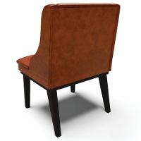 Kit 3 Cadeiras Decorativas Sala De Jantar Base Fixa De Madeira Firenze Pu Nozes/preto G19 - 9