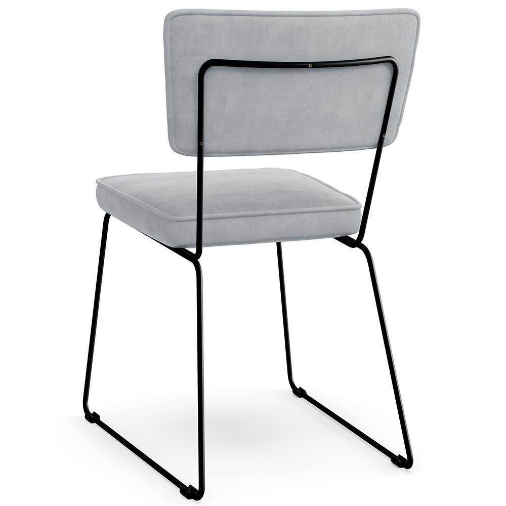 Kit 06 Cadeiras Allana L02 Suede Cinza - 2