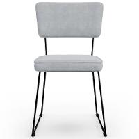 Kit 06 Cadeiras Allana L02 Suede Cinza - 5