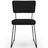 Kit 04 Cadeiras De Jantar Allana L02 Suede Preto - 7