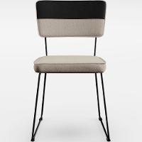 Kit 02 Cadeiras Allana L02 Faixa Preto Bege - 7