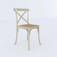 Kit 8 Cadeiras Jantar Off White Assento Bege Aço Branco - 4