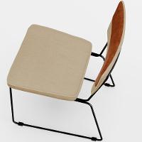 Cadeira Estofada Sala De Jantar Faixa Camel Bege Escuro - 5