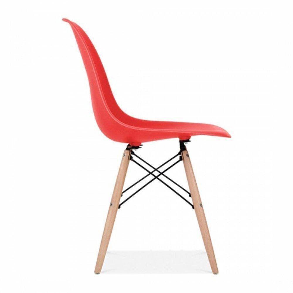Kit 02 Cadeiras Eiffel Charles Eames F03 Vermelho - 4