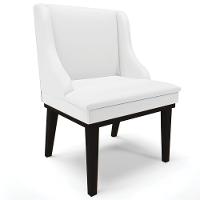 Kit 4 Cadeiras Decorativas Sala De Jantar Base Fixa De Madeira Firenze Pu Branco Fosco/preto G19 - 3