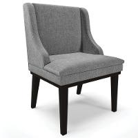 Kit 2 Cadeiras Decorativas Sala De Jantar Base Fixa De Madeira Firenze Linho Grafite/preto G19 - 5