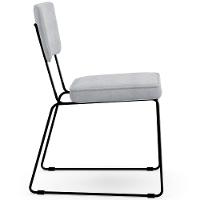 Kit 02 Cadeiras Allana L02 Suede Cinza